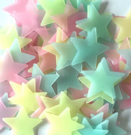 ملصقات جدار للأطفال ديكور 100 قطعة نجوم