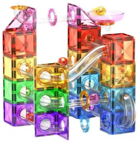 100 قطعة من البلاط المغناطيسي لألعاب الأطفال