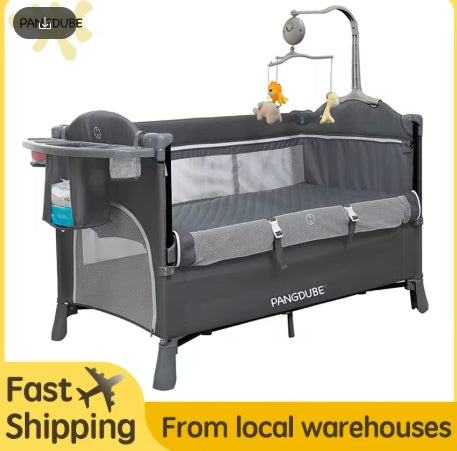 سرير أطفال قابل للطي للأطفال بعمر 0-6 سنوات